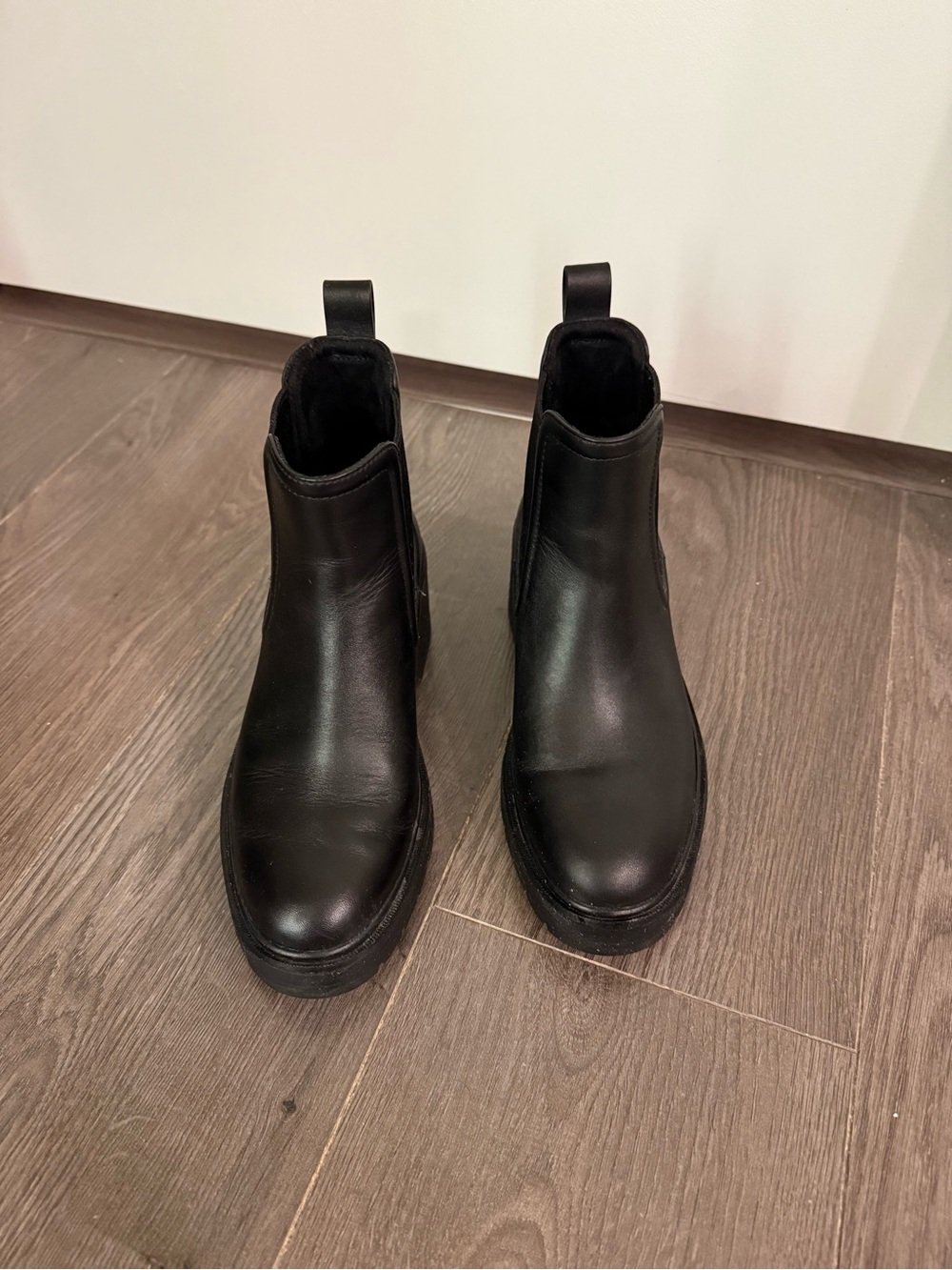 Cole Haan Black Leather Waterproof Women’s Boots - Picture 2 of 7